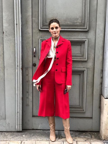 Образ дня: Оливия Палермо в костюме Dior