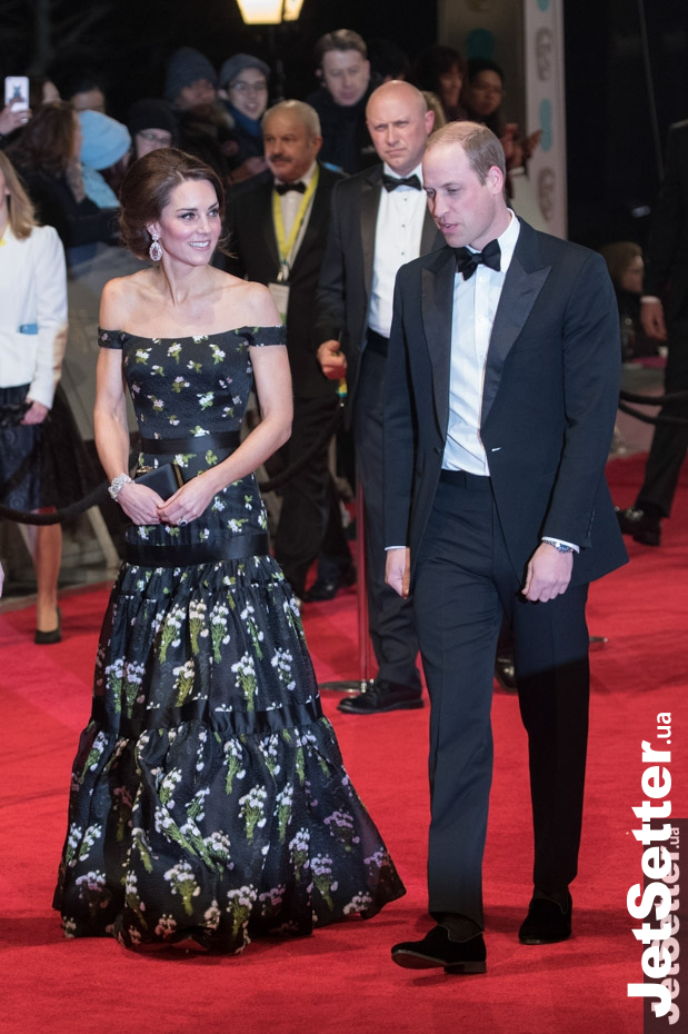 Герцогиня Кембриджская Кэтрин не поддержала дресс-код церемонии BAFTA
