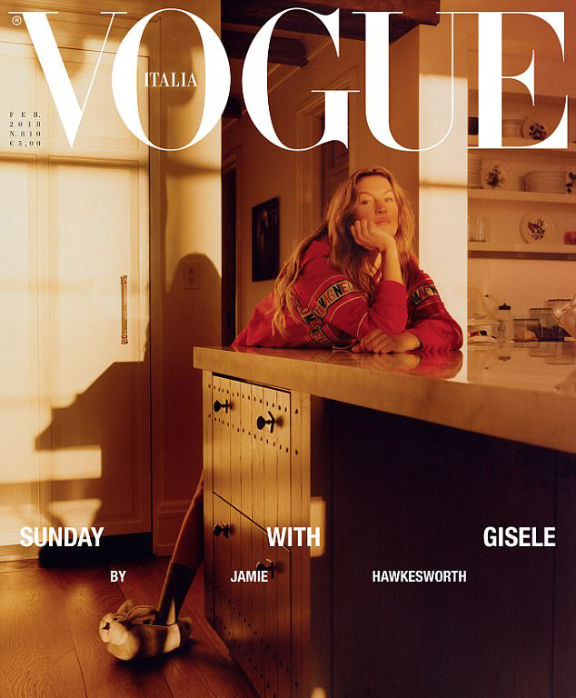 Жизель Бюндхен стала первой моделью, позирующей для обложки итальянского Vogue без макияжа