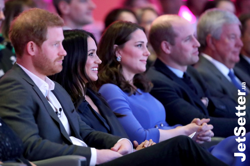 Принц Гарри и Меган Маркл вместе с герцогом и герцогиней Кембриджскими на первом ежегодном форуме Royal Foundation