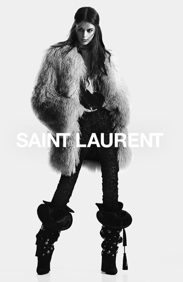 Кайя Гербер — новый амбассадор французского бренда Saint Laurent