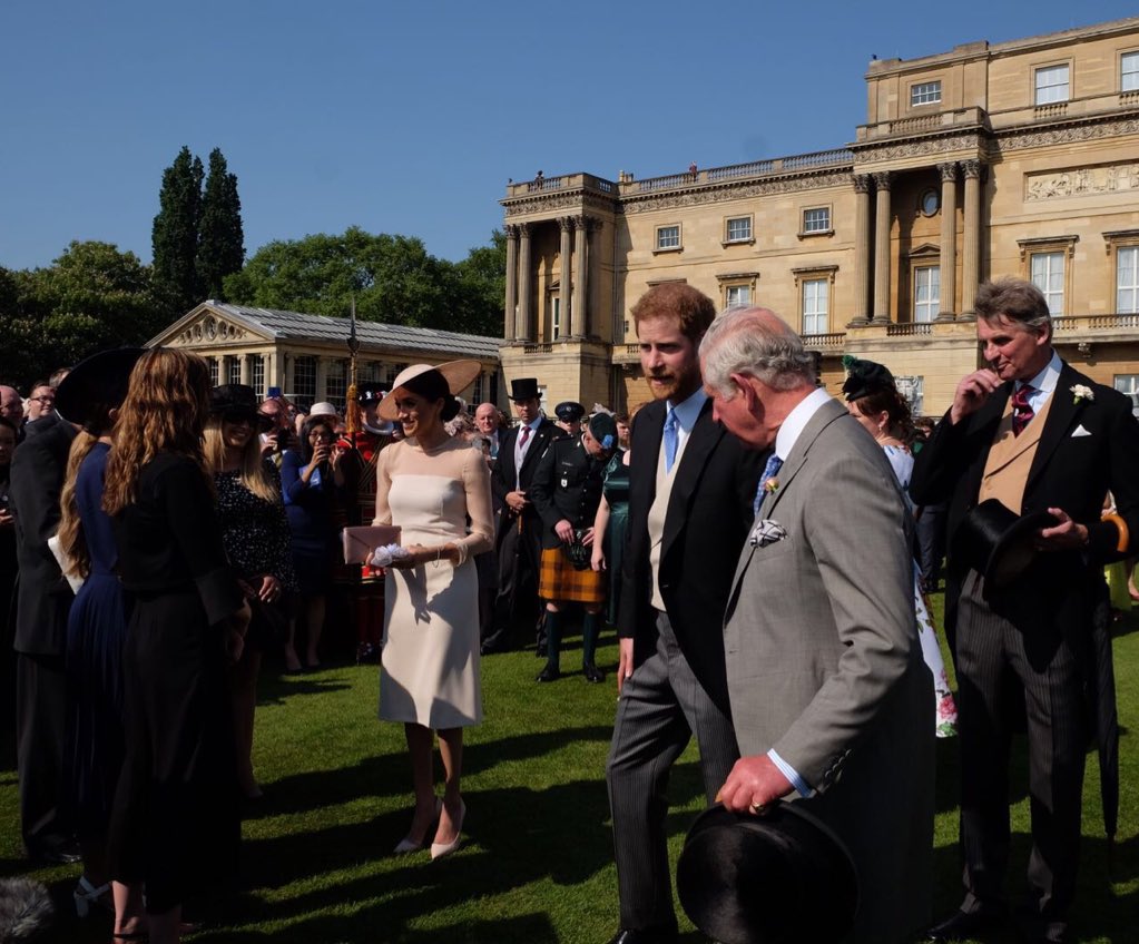Вечеринка в саду: первый выход в свет герцогов Сассекских после свадьбы