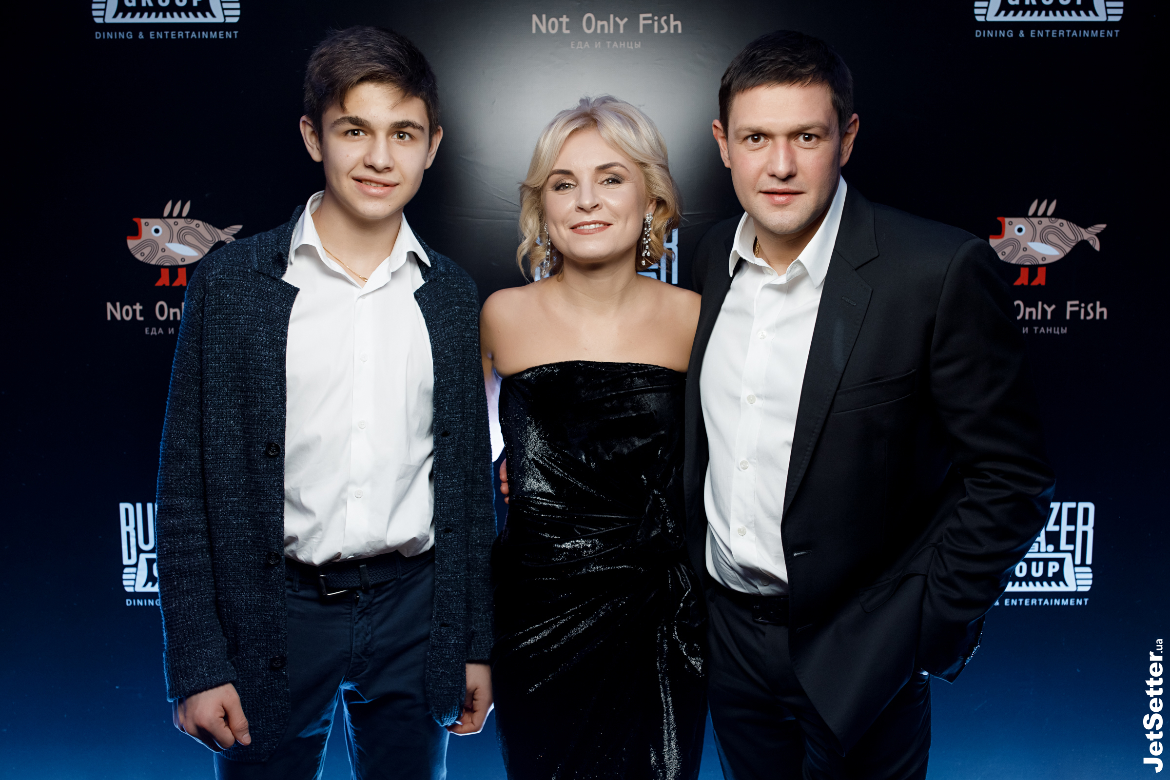 Співзасновник Not Only Fish — Денис Лялін із дружиною Олександрою та сином Євгеном.