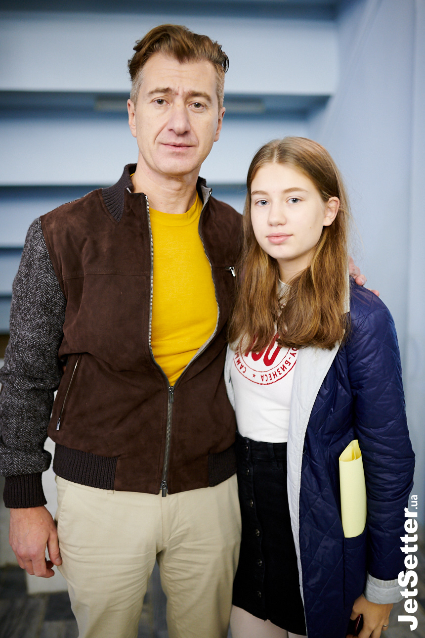 Юрій Нікітін з дочкою