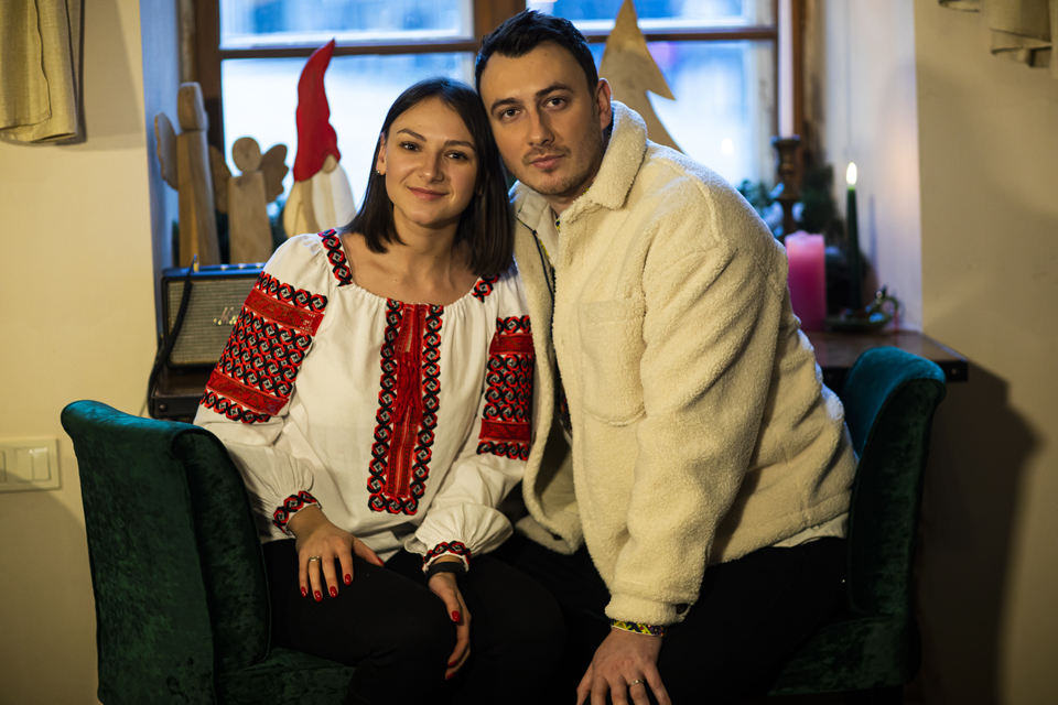Іван Наві з сестрою Оленою 