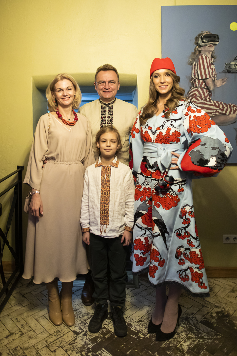 Андрій Садовий з дружиною Катериною та сином, Катерина Осадча