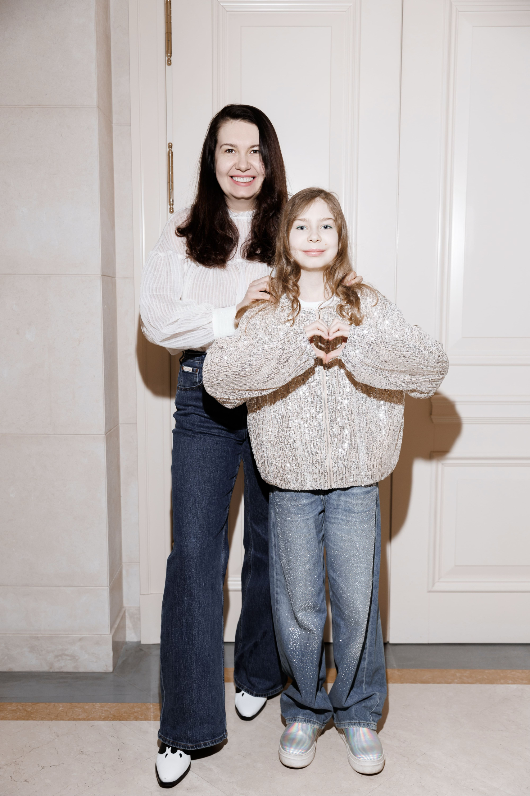 Вікторія Волошина з донькою